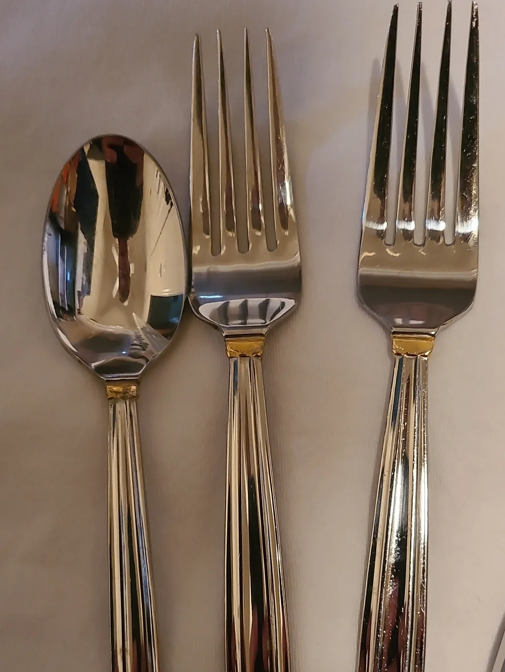 Retroneu SP Korea 18/8 Flsteware Silver Gold, 10 Pieces